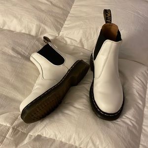 White Chelsea doc martens